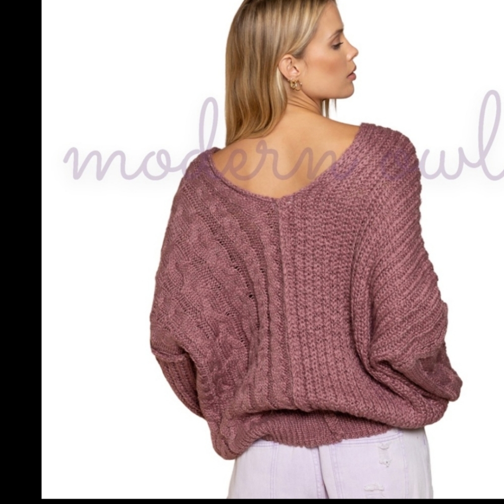POL mixed design sweater - Picture 2 of 2
